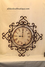 Wall Decor Clock | Embellished Topaz Crystals - All Decd Out