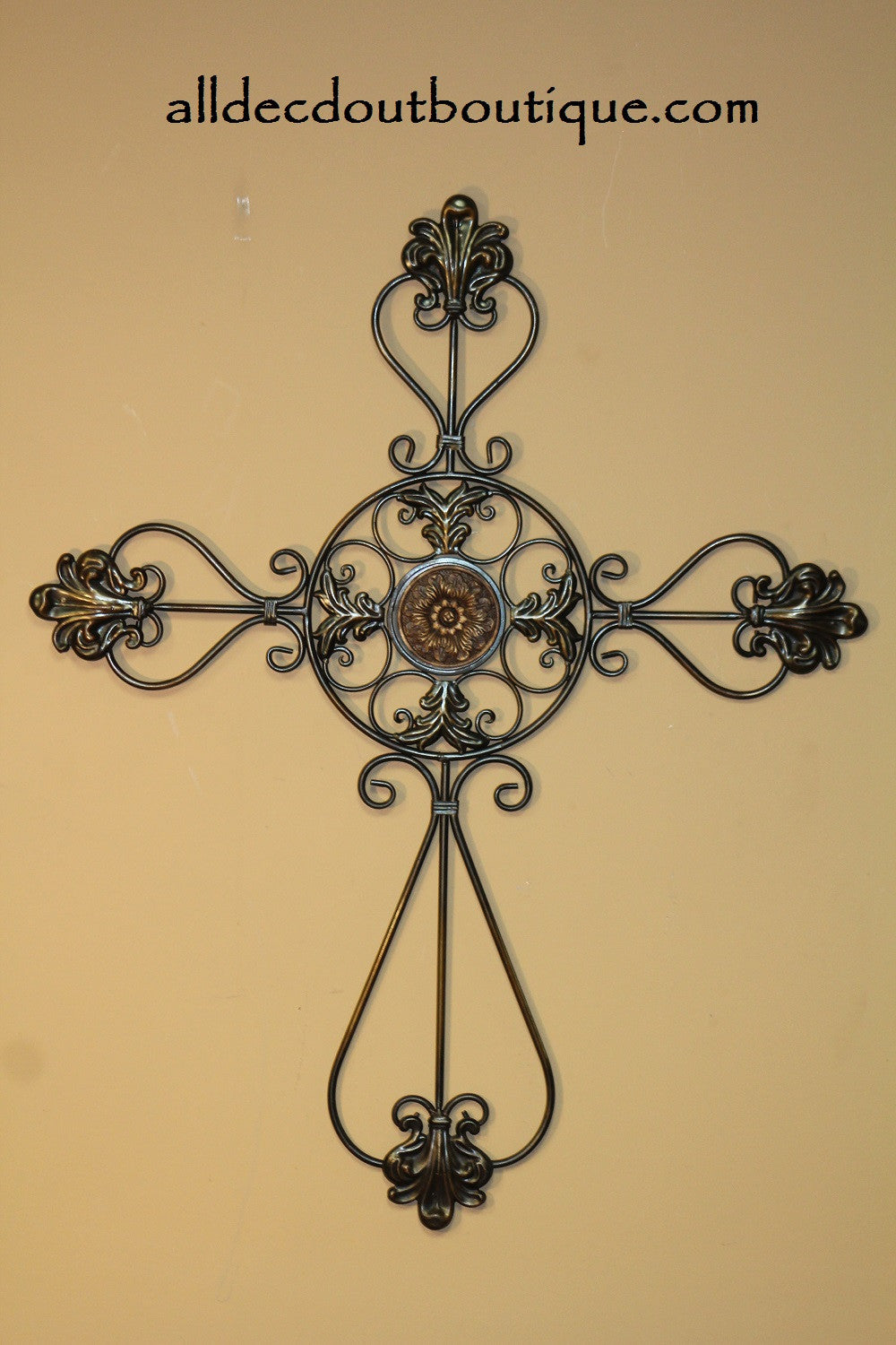 Wall Decor | Metal Hanging Cross - All Decd Out