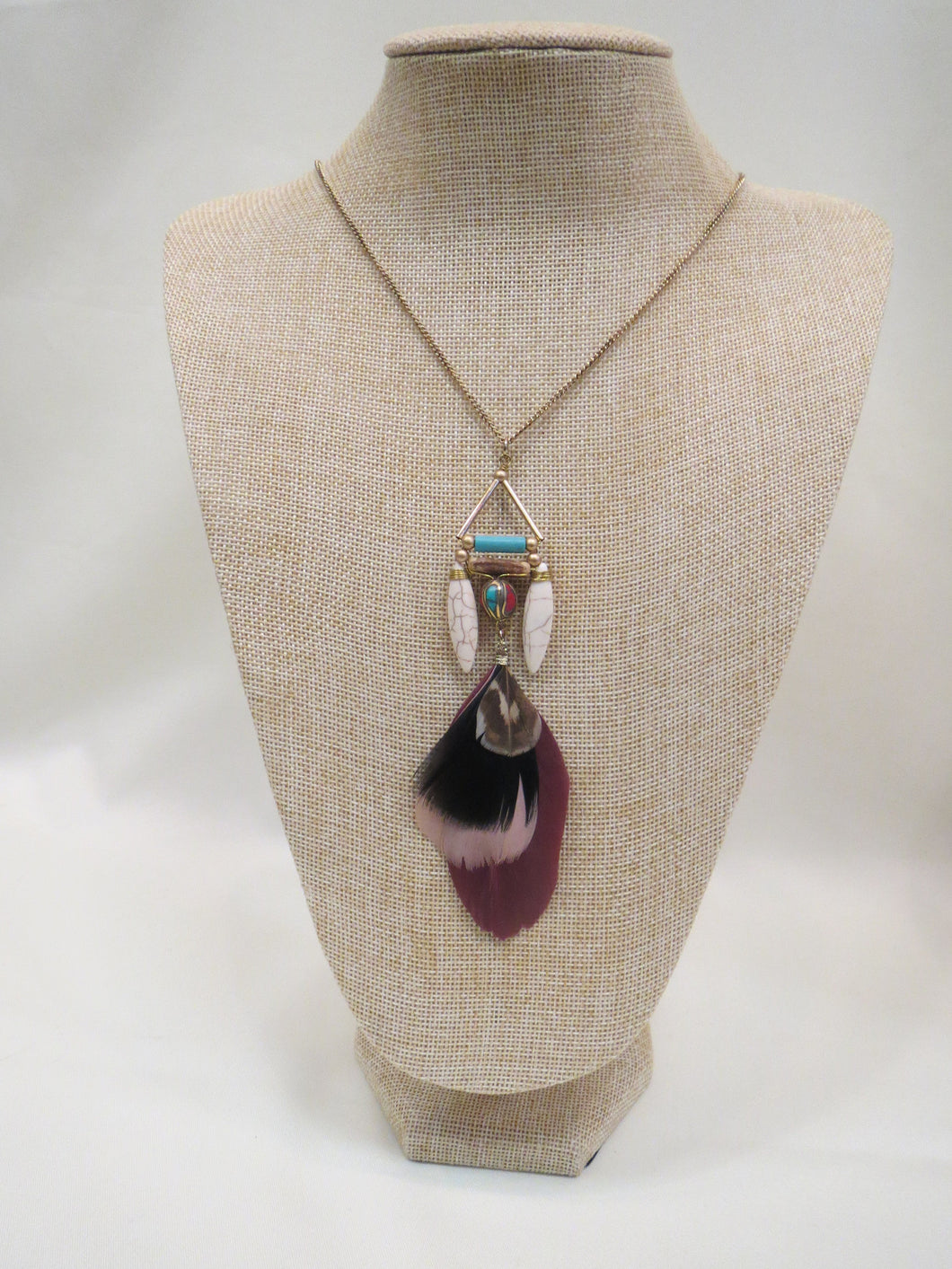 ADO | Feather Tribal Necklace - All Decd Out