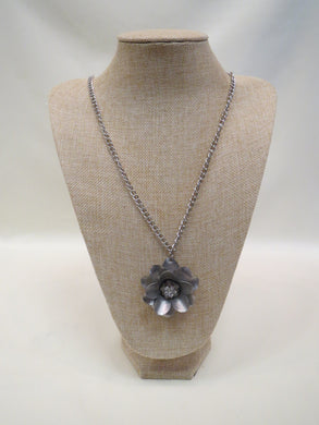 ADO | Embellished Metal Rose on Long Adjustable Chain - All Decd Out
