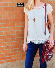 ADO | Diamond Shaped Pendant with Gold Chain Tassel - All Decd Out
