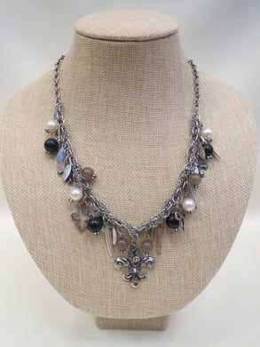 ADO | Fleur De Lis Charm Necklace - All Decd Out