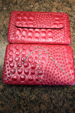 ADO | Pink Crocodile Clutch Wallet