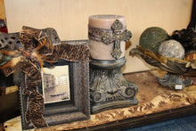 ADO | Custom Leopard Print Picture Frame with Embellished Cross - All Decd Out