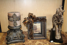 ADO | Custom Leopard Print Picture Frame with Embellished Cross - All Decd Out