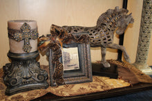 ADO | Custom Leopard Print Picture Frame with Embellished Cross - All Decd Out