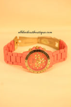 Pink/Pink Clear Rhinestones | Metal Band w/ Clasp