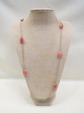 ADO | Coral & Gold Gem Stone Necklace - All Decd Out