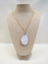 ADO | Cream Swirl Stone on Gold Chain - All Decd Out