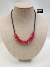 ADO | Red Crystal Cluster Necklace