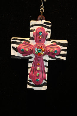 ADO | Zebra Cross Pendant