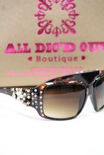 ADO | Customized Sunglasses Tortoise with Cross & Bling - All Decd Out