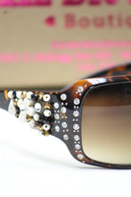 ADO | Customized Sunglasses Tortoise with Cross & Bling - All Decd Out