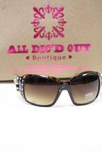 ADO | Customized Sunglasses Tortoise with Cross & Bling - All Decd Out