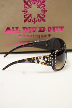 ADO | Customized Sunglasses Tortoise with Cross & Bling - All Decd Out