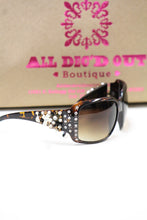 ADO | Customized Sunglasses Tortoise with Cross & Bling - All Decd Out