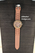 Brown/Brown, Brown Rhinestones | Silicone Band - All Decd Out