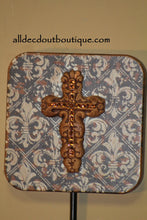 Wall Decor | Coat Hanger Embellished Cross - All Decd Out