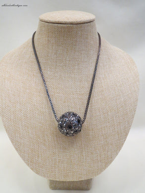 ADO | Grey/Black Necklace with Pendant - All Decd Out