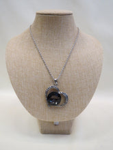 ADO | Heart Necklace with Black/Charcoal Stones - All Decd Out