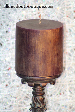 Pillar Candle | 4x4 Wildberry Pillar Scented Decor Candle - All Decd Out