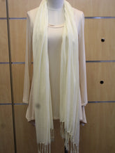 ADO | Wrap Ivory Fringe Scarf
