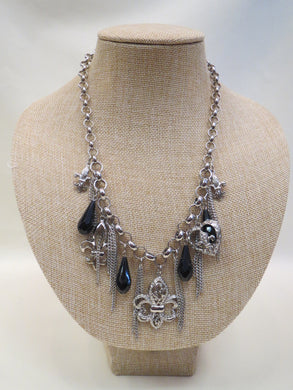 ADO | Fleur De Lis Charm Necklace - All Decd Out