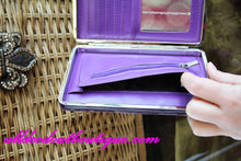 ADO | Purple Clutch Wallet with Embellished Cross