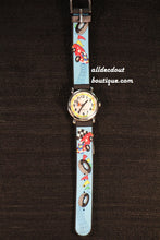 Blue/White Race Cars | Silicone Band - All Decd Out