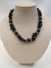 ADO | Black Beaded Necklace with Rhinestones - All Decd Out