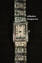 Large/Small Clear Rhinestones | Metal Band W/Clasp - All Decd Out