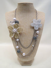 ADO | Flower Charm Layer Necklace Silver - All Decd Out