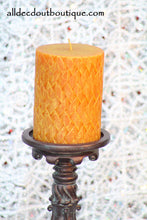 Pillar Candle Collector's Fitz And Floyd Seasons Gingersnap Pumpkin Candle