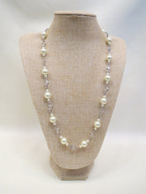 ADO Long Pearl & Crystal Necklace | All Dec'd Out