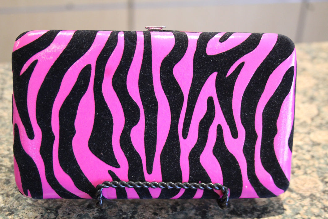 ADO Hot Pink Zebra Print Wallet | All Dec'd Out Boutique – All