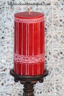 Pillar Candle Fitz and Floyd Holiday Collectible Candle