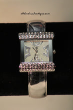 Silver/White Clear Rhinestones | Metal Band One Size