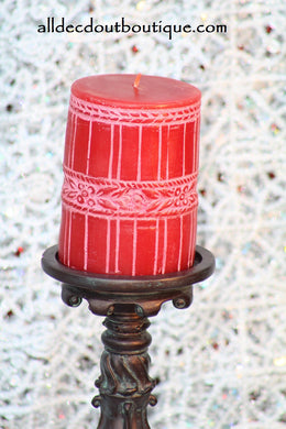 Pillar Candle Fitz and Floyd Seasons 