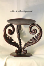 Candle Holder | Metal Scroll Candle Holder Bronze