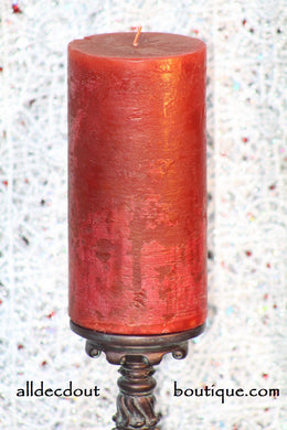 Pillar Candle Harvest Home Fall 2008 Cinnamon & Gingerbread Scented Candle