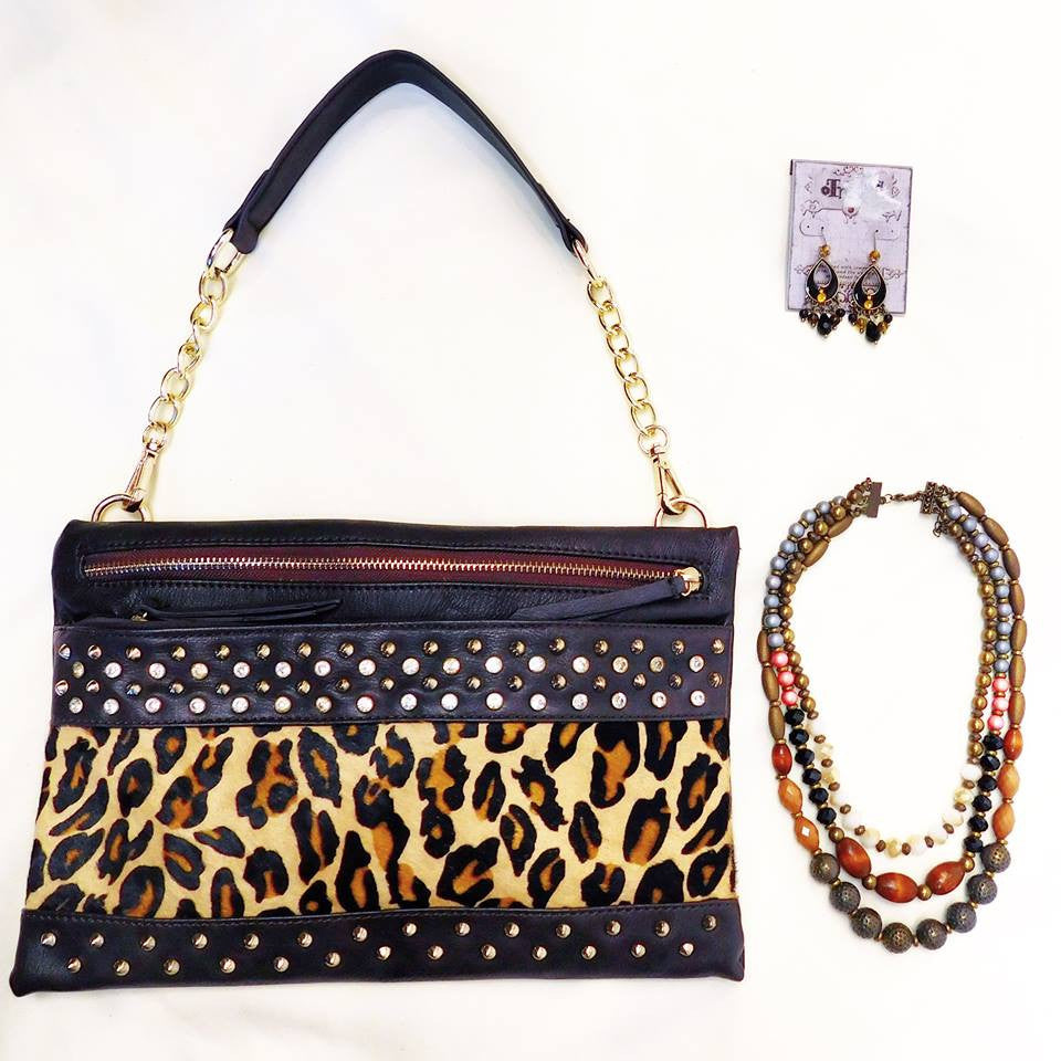 Luxcessories Inc. | Safari with Hide Messenger Leopard - All Decd Out
