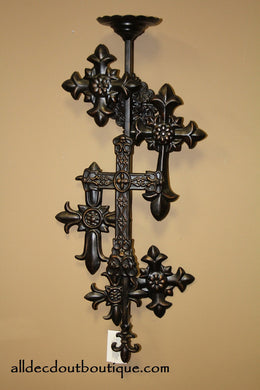 Pillar Candle Holder | Multi Cross Large Wall Hanging - All Decd Out