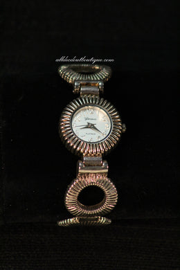 Silver/White with Metal Band One Size