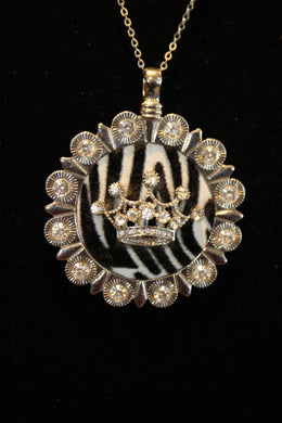 ADO | Zebra Shadow Crown Pendant