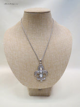ADO | Fleur De Lis Necklace Silver - All Decd Out