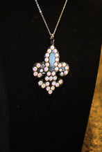 ADO | Embellished Fleur De Lis Pendant Black - All Decd Out
