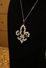 ADO | Embellished Fleur De Lis Pendant Black - All Decd Out