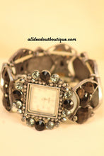 Black/White Black Jewels & Rhinestones | One Size Band - All Decd Out