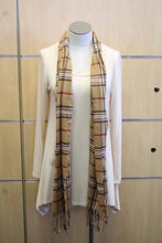 ADO | Cashmere Wrap Scarf Plaid Brown & Red - All Decd Out