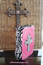 ADO | Pink and Zebra Print Embellished Bible Cover
